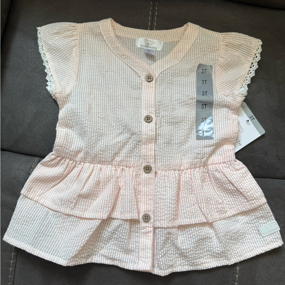 Koala Kids Light Pink Button-Down Shirt